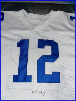 Dallas Cowboys Roger Staubach #12 Hall Of Fame Jersey Mens Sz 56 Preowned