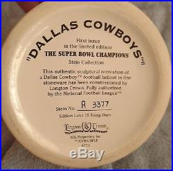 Dallas Cowboys SUPER BOWL CHAMPIONS Collectible Helmet Stein 1996 NFL