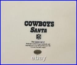 Dallas Cowboys Santa Figurine Without Box