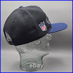 Dallas Cowboys Script Snapback Sports Specialties Black Dome Blue 90s Wool Blend