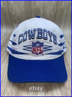 Dallas Cowboys Snapback Hat Vintage 90s Diamond Cut Logo Athletic Pro Line Used