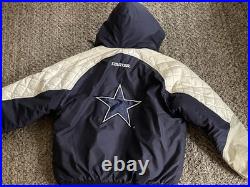 Dallas Cowboys Starter Jacket Puffer NFL Football 90s Vintage, Size Large