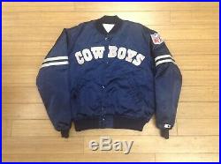Dallas Cowboys Starter Jacket Size XL Nfc Nfl Vintage Satin Throwback