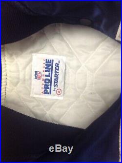 Dallas Cowboys Starter Jacket Size XL Nfc Nfl Vintage Satin Throwback