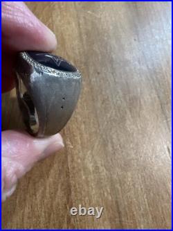 Dallas Cowboys Sterling Silver Diamonds Sz 10 Ring
