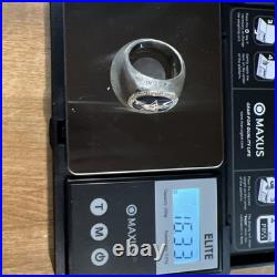 Dallas Cowboys Sterling Silver Diamonds Sz 10 Ring