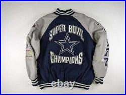 Dallas Cowboys Super Bowl 5X Champions Jacket NFL G-lll Football 2XL CLEAN