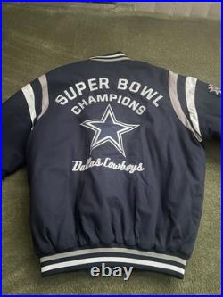 Dallas Cowboys Super Bowl Champions Jacket Size Large