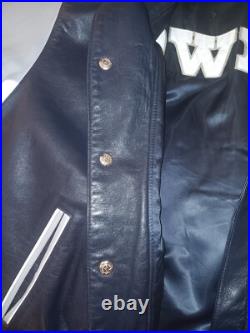 Dallas Cowboys Superbowl XXX Champions Leather Jacket Jeff Hamilton Reversible