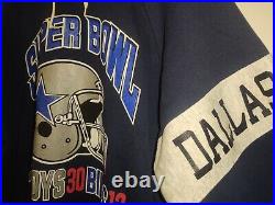 Dallas Cowboys Sweatshirt VTG 90s? SUPER BOWL CHAMPIONS BACK TO BACK Hooded USA