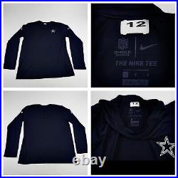 Dallas Cowboys Team Issued Player Roger Staubach Exclusive Tribute #12 L Nike