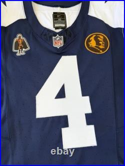 Dallas Cowboys Thanksgiving Alternate Dak Prescott Team Issued Football Jersey Dallas Cowboys Thanksgiving Alternate Dak Prescott Team Issued Football Jersey