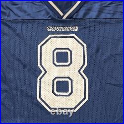 Dallas Cowboys Troy Aikman Jersey Mens Size 52 Champion Blue