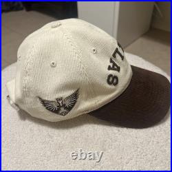Dallas Cowboys True Brvnd Snapback Hat Tan White Corduroy NFL Rare Hard To Find