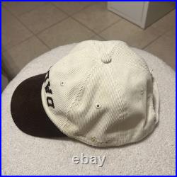 Dallas Cowboys True Brvnd Snapback Hat Tan White Corduroy NFL Rare Hard To Find