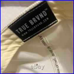 Dallas Cowboys True Brvnd Snapback Hat Tan White Corduroy NFL Rare Hard To Find
