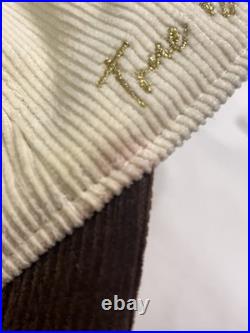 Dallas Cowboys True Brvnd Snapback Hat Tan White Corduroy NFL Rare Hard To Find