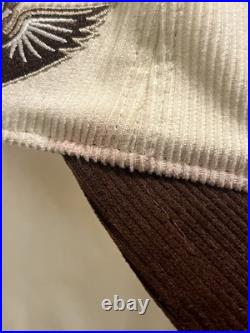 Dallas Cowboys True Brvnd Snapback Hat Tan White Corduroy NFL Rare Hard To Find