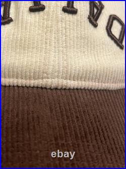 Dallas Cowboys True Brvnd Snapback Hat Tan White Corduroy NFL Rare Hard To Find