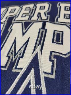 Dallas Cowboys Varsity Jacket Men's 3XL Blue 5x NFL Super Bowl Champs Lined