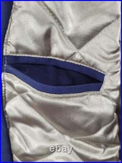 Dallas Cowboys Varsity Jacket Men's 3XL Blue 5x NFL Super Bowl Champs Lined