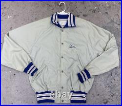 Dallas Cowboys Vintage 1970s-80s Satin Bomber Jacket NFL Football Chain Stitch