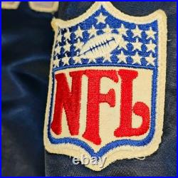 Dallas Cowboys Vintage 80s Starter Satin Bomber Jacket Navy Blue Color Coat