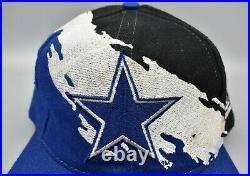 Dallas Cowboys Vintage 90's Logo Athletic Splash Wool Snapback Cap Hat