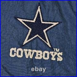 Dallas Cowboys Vintage 90s Starter Hooded Jacket Blue Coat Rare Star Logo