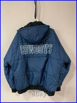 Dallas Cowboys Vintage 90s Zip Jacket NFL Pro Player Size L