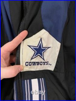 Dallas Cowboys Vintage 90s Zip Jacket NFL Pro Player Size L