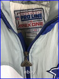 Dallas Cowboys Vintage Apex One Proline Swirl Coat Puffer Jacket Men's Medium