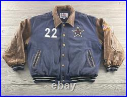 Dallas Cowboys Vintage ProLine Lettermen's Jacket, Leather Sleeves, Size Large