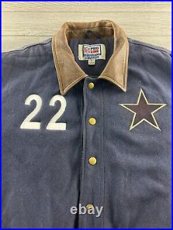 Dallas Cowboys Vintage ProLine Lettermen's Jacket, Leather Sleeves, Size Large