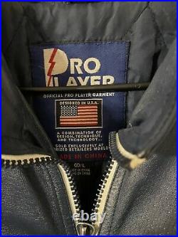 Dallas Cowboys Vintage Pro Player Leather Jacket Size L