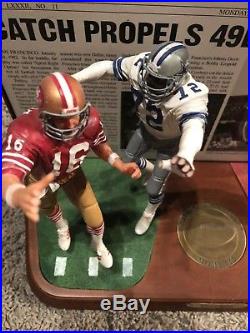 Dallas Cowboys Vs San Francisco'the Catch' Danbury Mint Figurine Extremely Rare