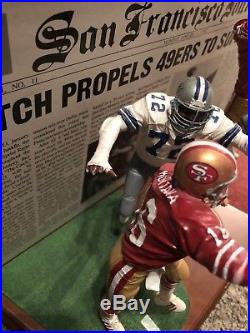 Dallas Cowboys Vs San Francisco'the Catch' Danbury Mint Figurine Extremely Rare