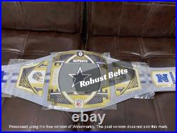 Dallas Cowboys WWE Legacy Title Belt Adult Size 2MM Brass Dallas Cowboys WWE Legacy Title Belt Adult Size 2MM Brass