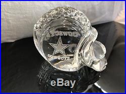 Dallas Cowboys Waterford Crystal Football Helmet RARE