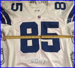 Dallas Cowboys White Jersey Authentic Game Cut Issued Reebok Sz 46