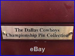 Dallas Cowboys Willabee And Ward Pin Collection and Box 37 championship pins