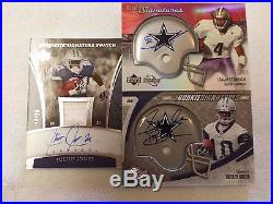 Dallas Cowboys autograph/event used cards
