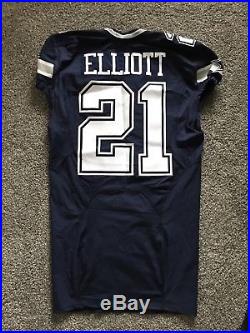 Dallas Cowboys not worn used Ezekiel Elliott authentic Nike game jersey Ohio