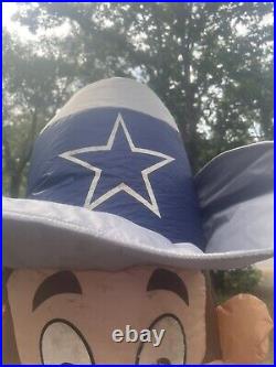 Dallas cowboys 7ft LED Rowdy inflateable Football Lawn Decoration With Stakes