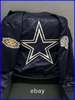 Dallas cowboys Leather Jacket medium Size