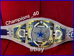 Dallas cowboys NFL Super Bowl Championship Title Belt Adults Size 2mm Brass