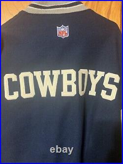 Dallas cowboys nike letterman Varsity Jacket Mens Large Nike