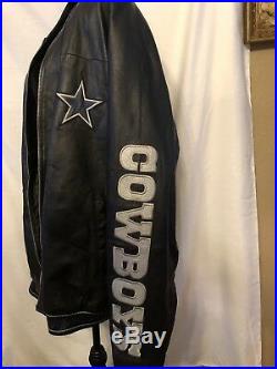 Dallas cowboys vintage sports memorabilia Leather Jacket Size 2xl
