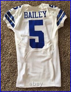 Dan Bailey Dallas Cowboys Game Used With Captain Patch Jersey
