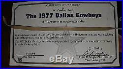 Danbury Mint 1977 Dallas Cowboys figurine set in great shape with cert of Authen